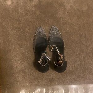 Elegant Black Rhinestone Women's Shoes